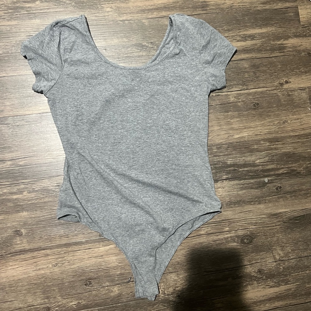 Active Basic Heather Gray Bodysuit